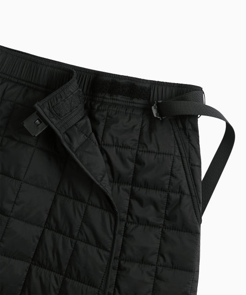 MNS LINE QUILTING LONG SKIRT BLACK