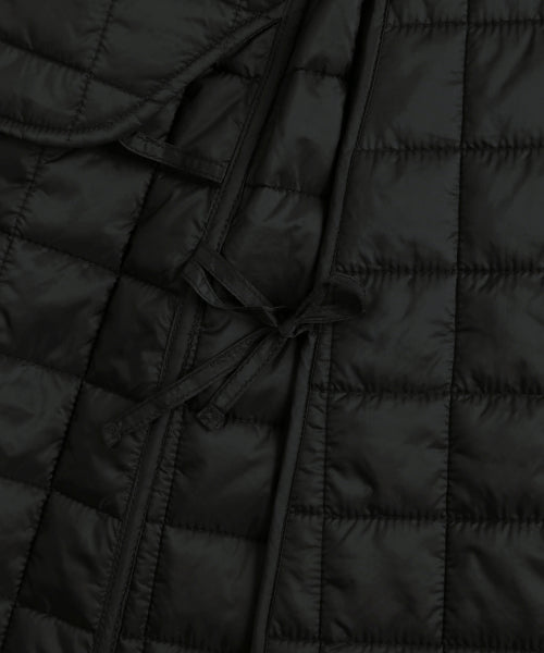 MNS LINE QUILTING LONG SKIRT BLACK