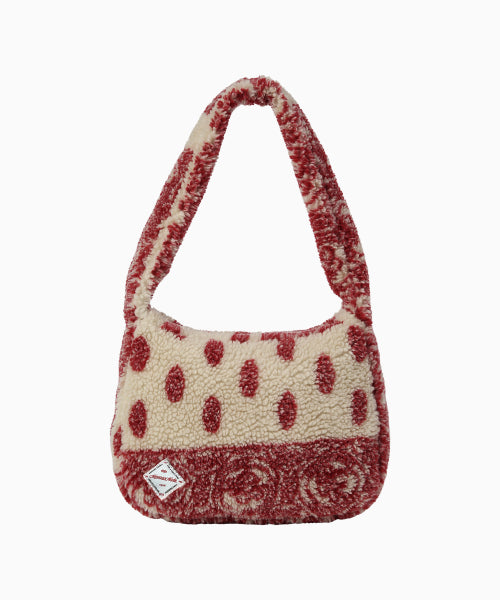 MNS FLUFFY TRACK SHOULDER BAG RED