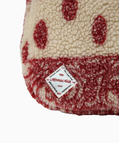 MNS FLUFFY TRACK SHOULDER BAG RED