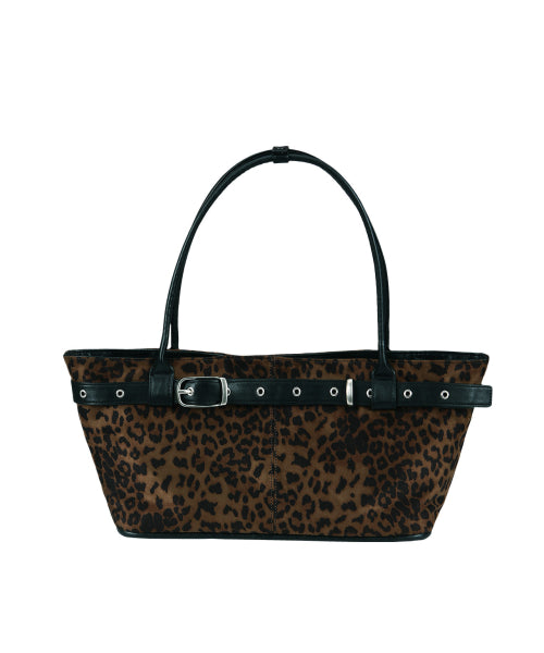 BELTED BOAT BAG (LEOPARD) AS SHOWN