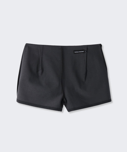 WOMENS LOW RISE BUCKLE PLEATS MINI SKIRT #韓韶禧同款! - 3 COLORS GREY