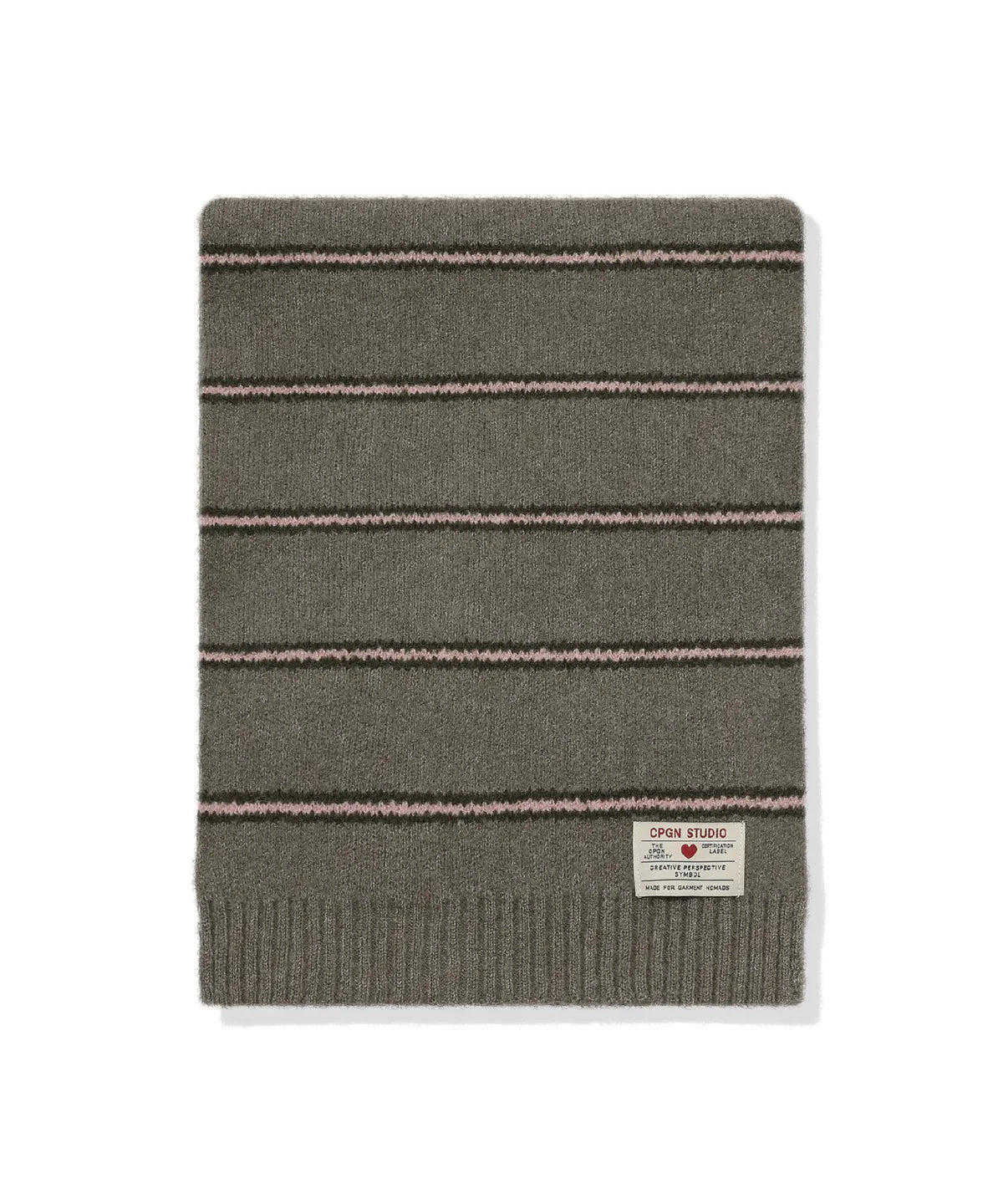 Coco Stripe Muffler Gray