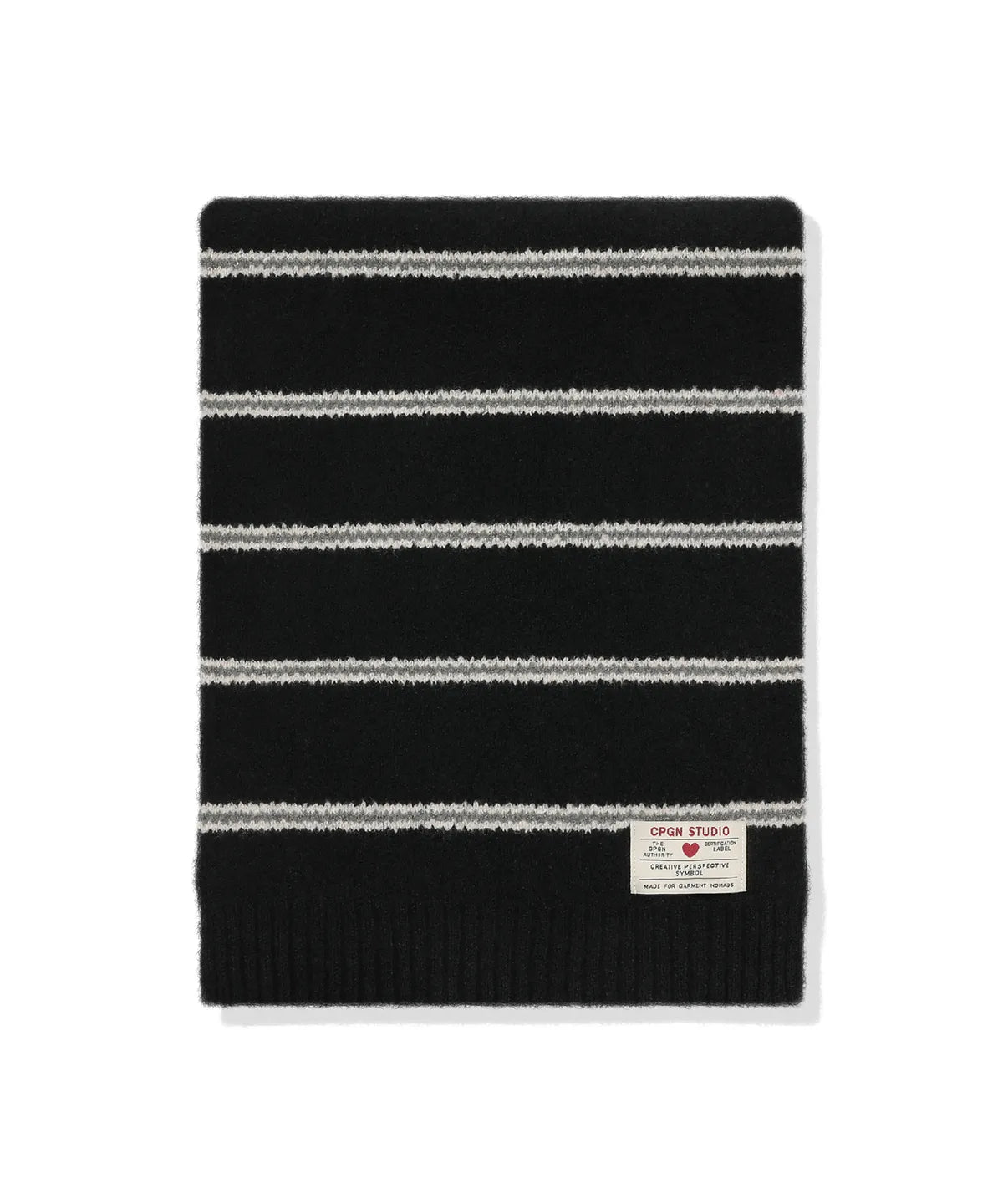 Coco Stripe Muffler Black