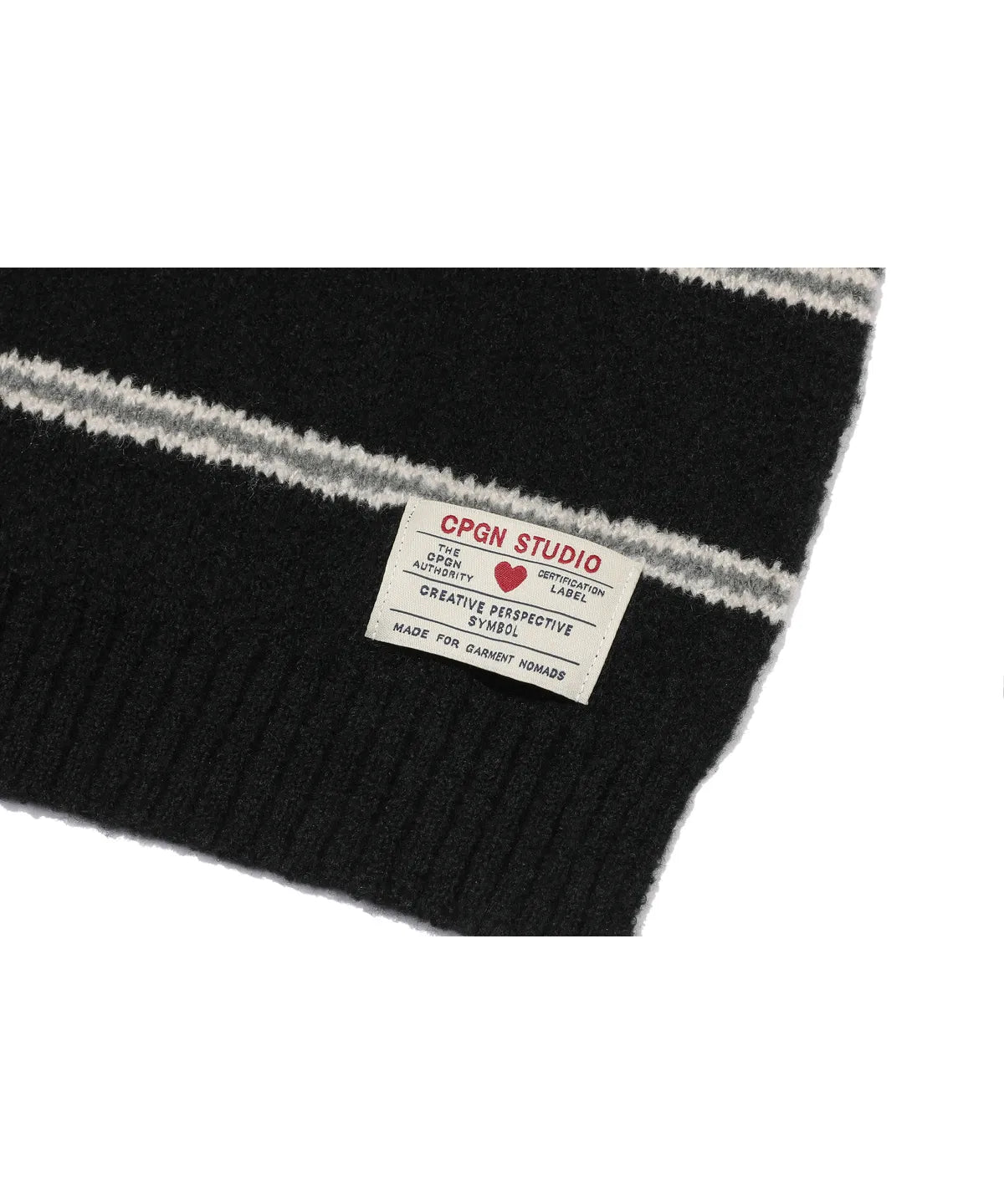 Coco Stripe Muffler Black