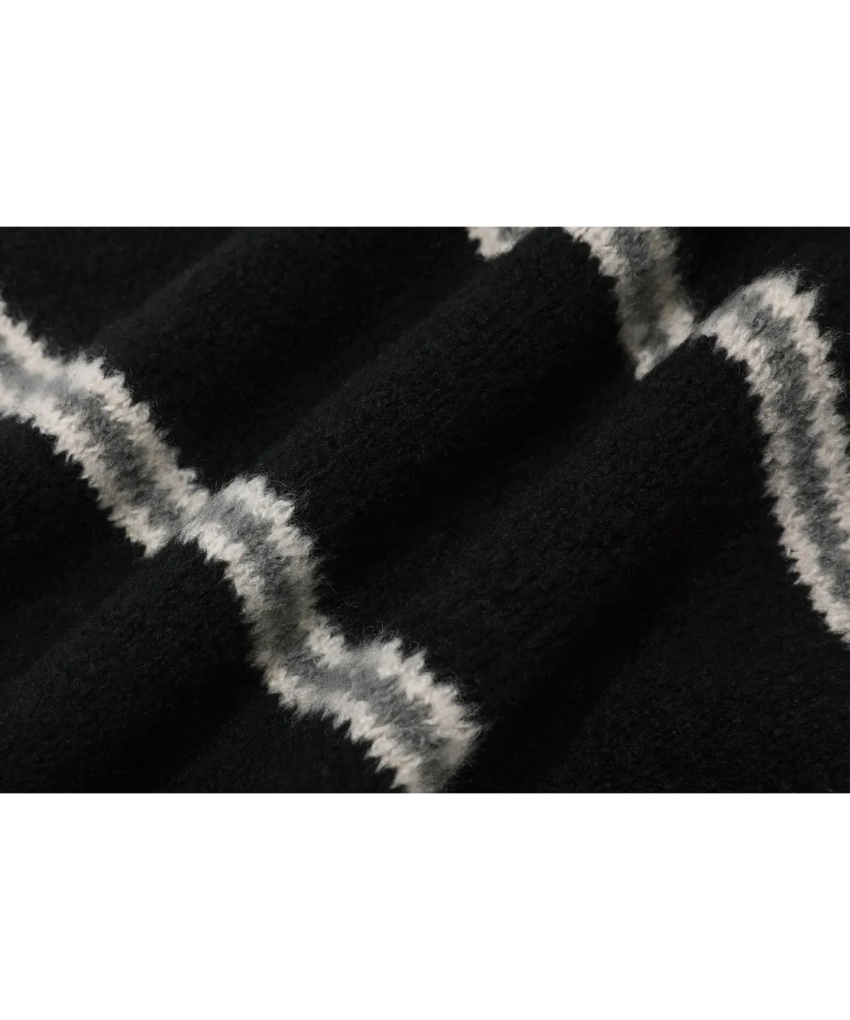 Coco Stripe Muffler Black