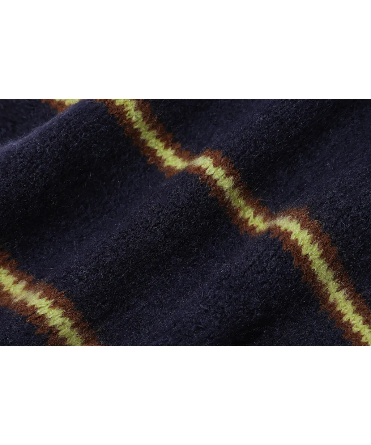 Coco Stripe Muffler Navy