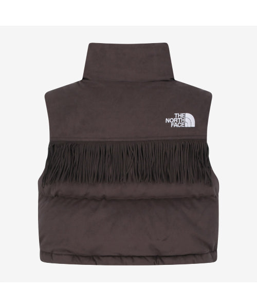 WOMEN'S SUEDE NUPTSE VEST BROWN