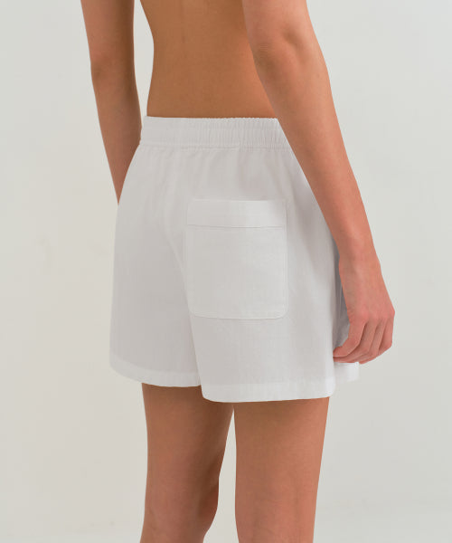 WOMENS POPLIN PAJAMA SET #韓韶禧同款! - 3 COLORS WHITE