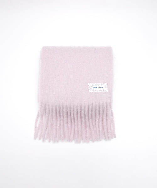 LACE LABEL HAIRY MUFFLER PINK PINK