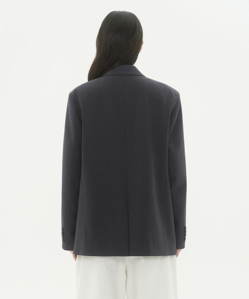 WOMENS DOUBLE BREASTED BLAZER #韓韶禧同款! - 2 COLORS GREY