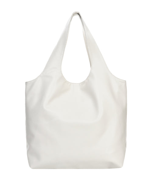 NICOLE BIG SHOPPER BAG #徐睿知同款! - 2 COLORS CREAM