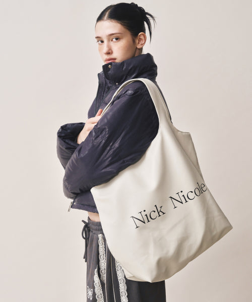 NICOLE BIG SHOPPER BAG #徐睿知同款! - 2 COLORS CREAM