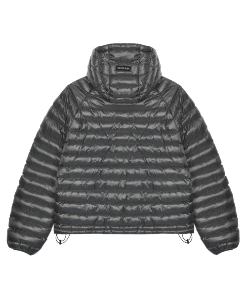 NICOLE LIGHT WEIGHT HOODY PADDING #徐睿知同款! - 6 COLORS CHARCOAL