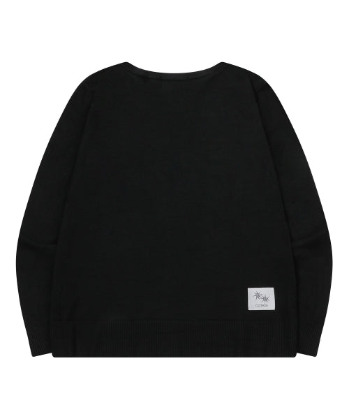 V-NECK CARDIGAN - 2 COLORS BLACK