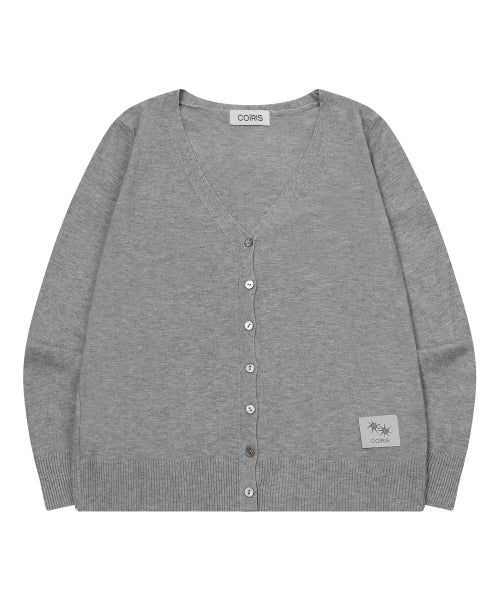 V-NECK CARDIGAN - 2 COLORS BLACK