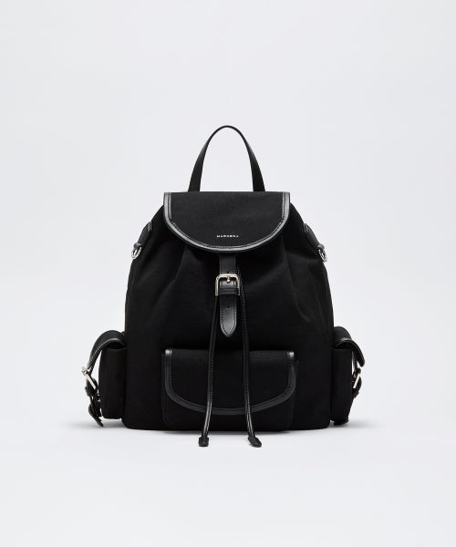 BAILEY CANVAS BACKPACK - 2 COLORS BLACK