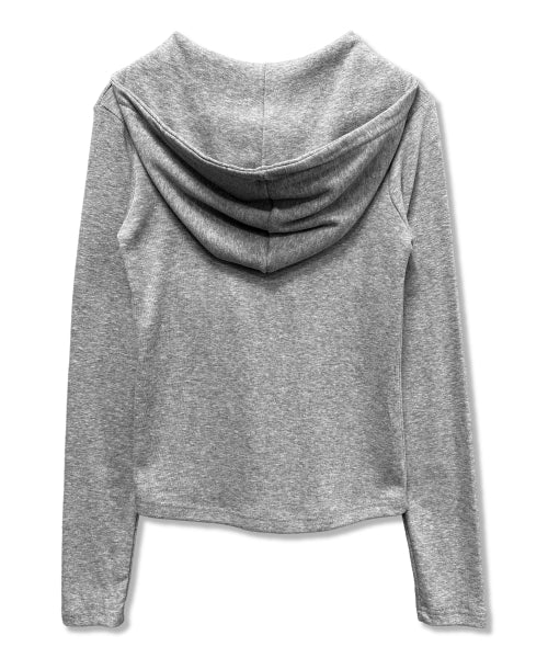 CROSS SNAP HOODIE - 2 COLORS GREY