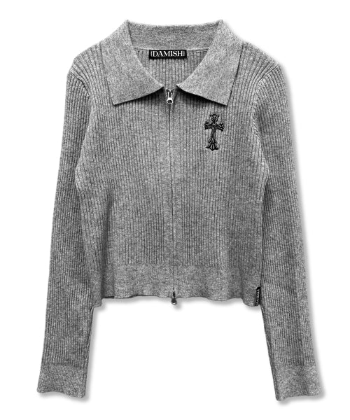 GOTHIC CROSS KNIT - 3 COLORS GREY