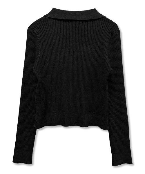 GOTHIC CROSS KNIT - 3 COLORS BLACK