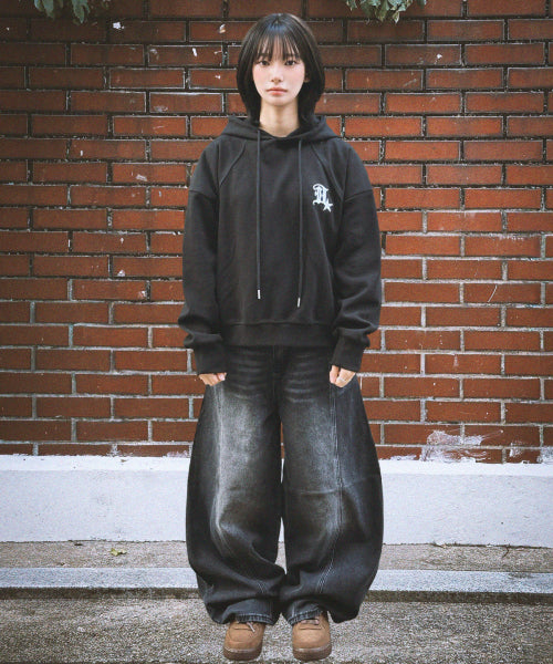 GOTHIC 3D HOODIE - 2 COLORS BLACK