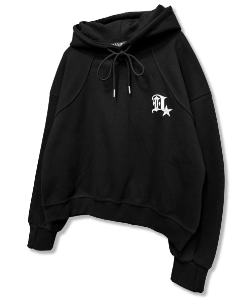 GOTHIC 3D HOODIE - 2 COLORS BLACK