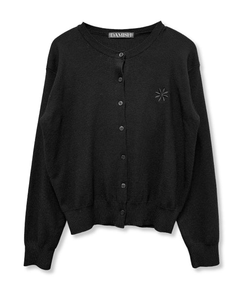 LOGO CARDIGAN - 2 COLORS BLACK