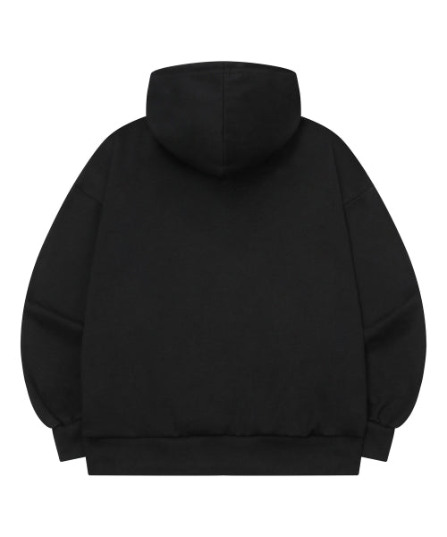 HOODIE TEE UNISEX - 2 COLORS BLACK