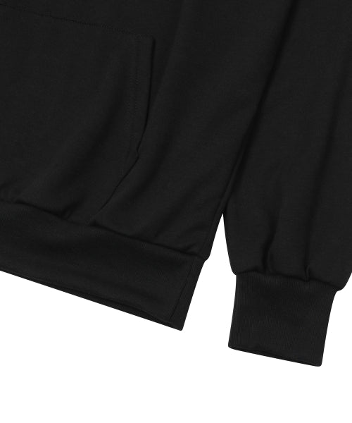 HOODIE TEE UNISEX - 2 COLORS BLACK