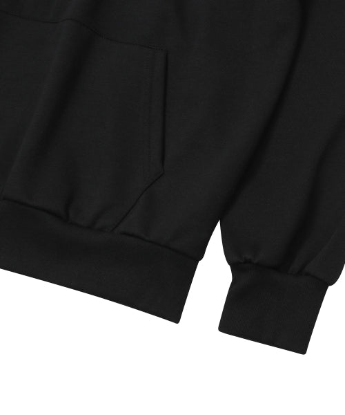 LOGO HOODIE TEE UNISEX BLACK