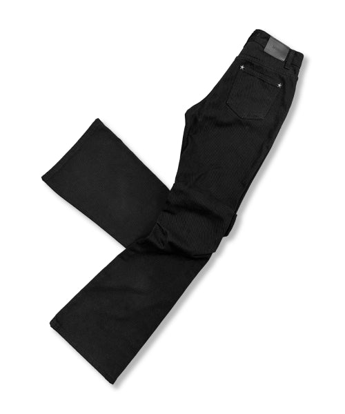 STAR SHIRRING PANTS BLACK