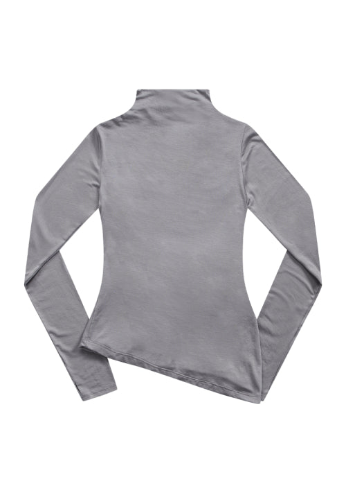 VEIL HIGH-NECK TEE - 3 COLORS