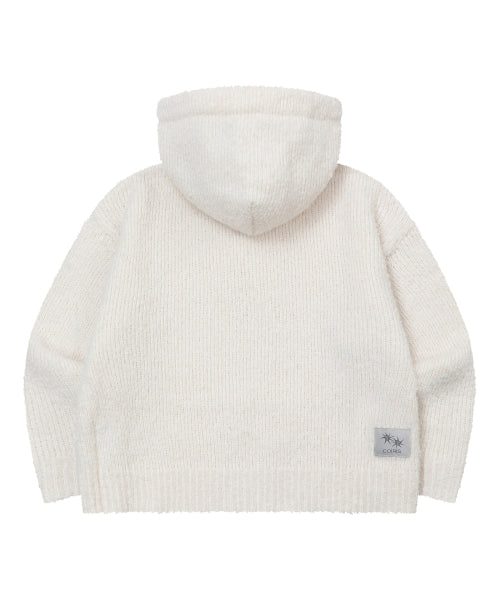KNIT HOODIE TEE - 2 COLORS BLACK
