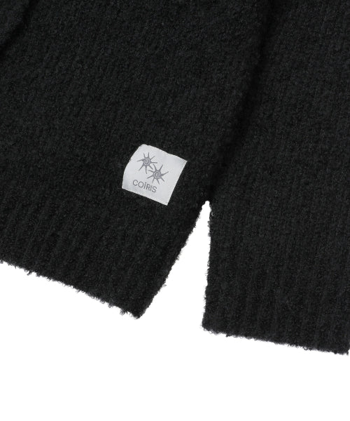 KNIT HOODIE TEE - 2 COLORS BLACK