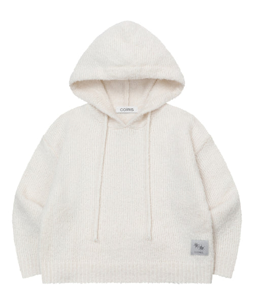 KNIT HOODIE TEE - 2 COLORS BLACK