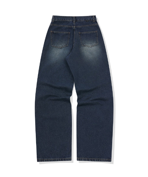 WOMEN WIDE DENIM PANTS - 2 COLORS INDIGO