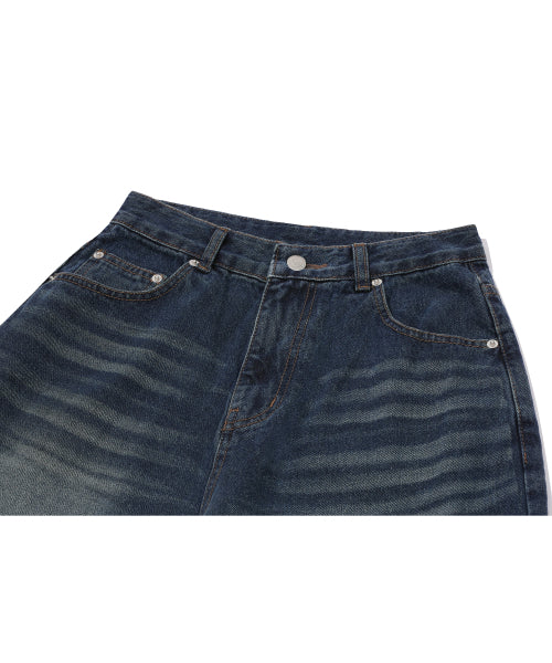 WOMEN WIDE DENIM PANTS - 2 COLORS INDIGO