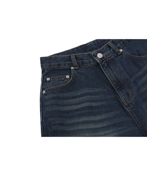 WOMEN WIDE DENIM PANTS - 2 COLORS INDIGO
