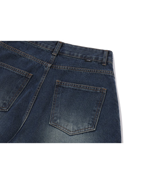WOMEN WIDE DENIM PANTS - 2 COLORS INDIGO