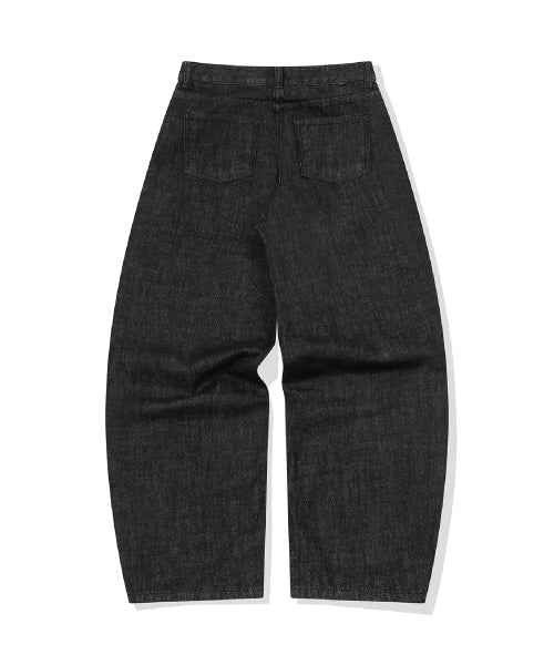WOMEN WIDE DENIM - 2 COLORS BLACK