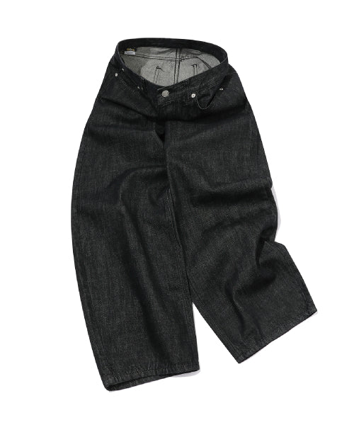 WOMEN WIDE DENIM - 2 COLORS BLACK