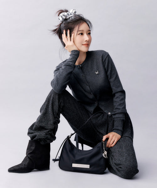 SHIRRING LAYERED SKIRT PANTS #徐睿知同款! - 2 COLORS CHARCOAL