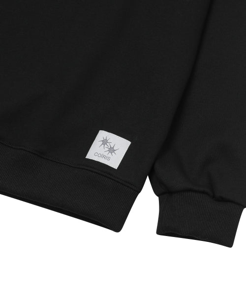 SHOULDER SWEATSHIRT - 3 COLORS BLACK