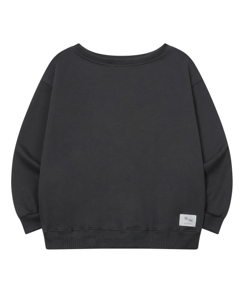 SHOULDER SWEATSHIRT - 3 COLORS BLACK