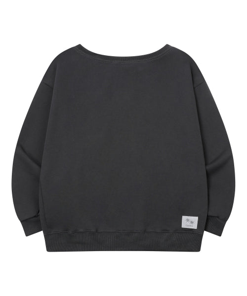 SHOULDER SWEATSHIRT - 3 COLORS BLACK