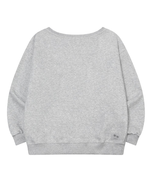 SHOULDER SWEATSHIRT - 3 COLORS BLACK