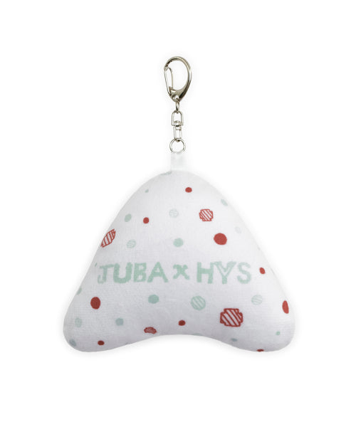 HUGYOURSKIN X JUBA CUSHION KEYRING (GLASSES BUNNY) AS SHOWN