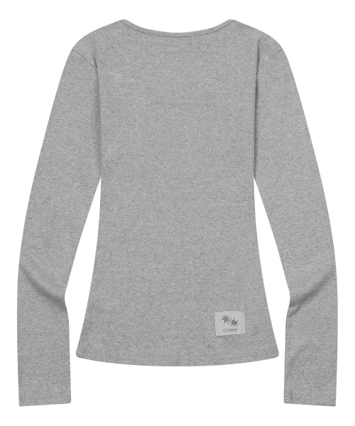 LONG SLEEVE TEE - 4 COLORS BLACK