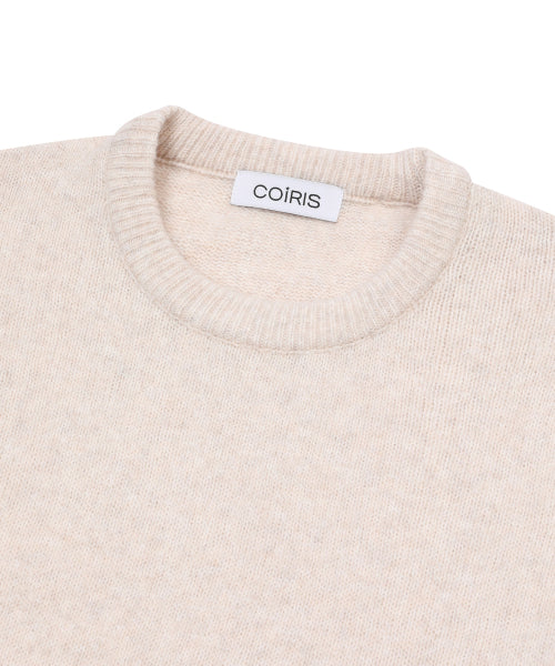 ROUND NECK CROP KNIT - 4 COLORS BLACK