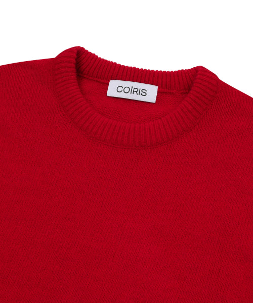 ROUND NECK CROP KNIT - 4 COLORS BLACK